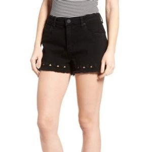 3/$15 STS Blue Black Triangle Hole Denim Shorts